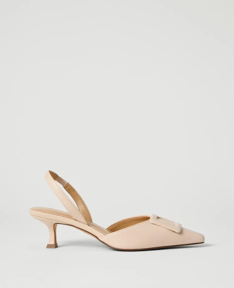 Leather Slingback Pump