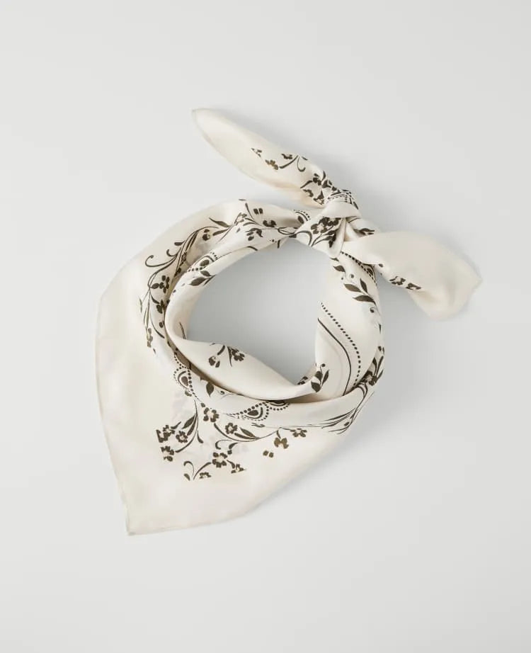Floral Silk Scarf