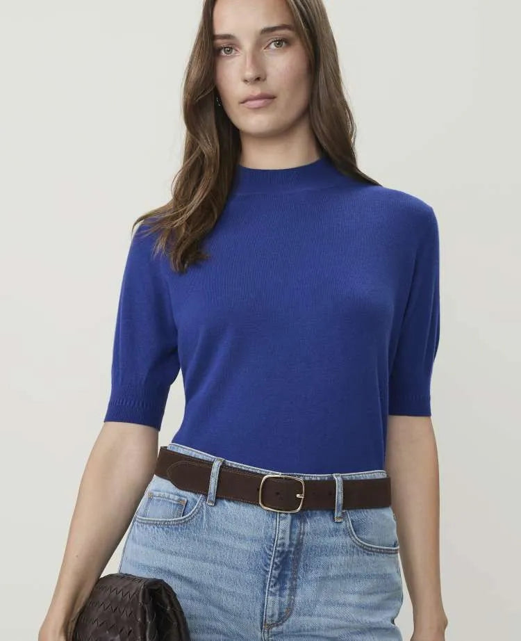 Mock Neck Modern Sweater Tee