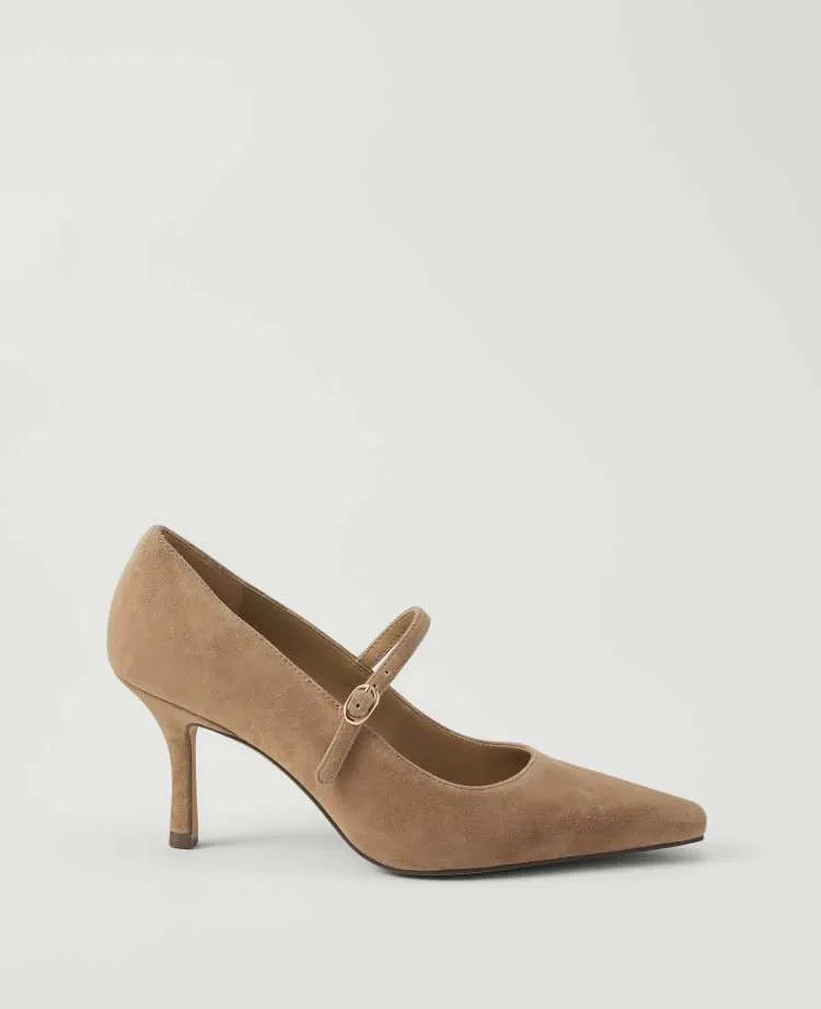 Suede Mary Jane Pump