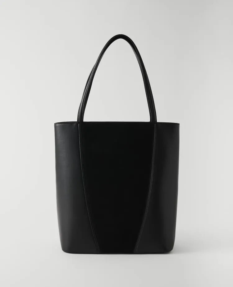 Mixed Material Tote