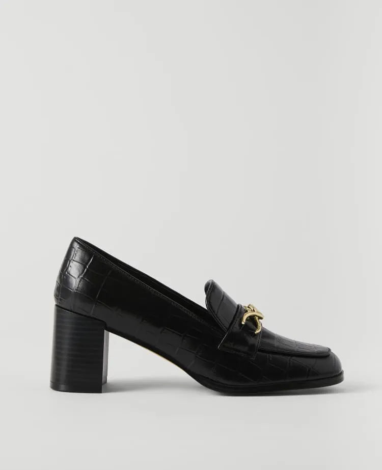 Croco Loafer Pump