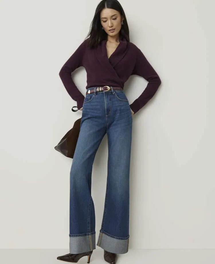 The Cuffed Wide-Leg Jean