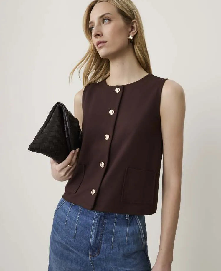 Button Patch Pocket Top