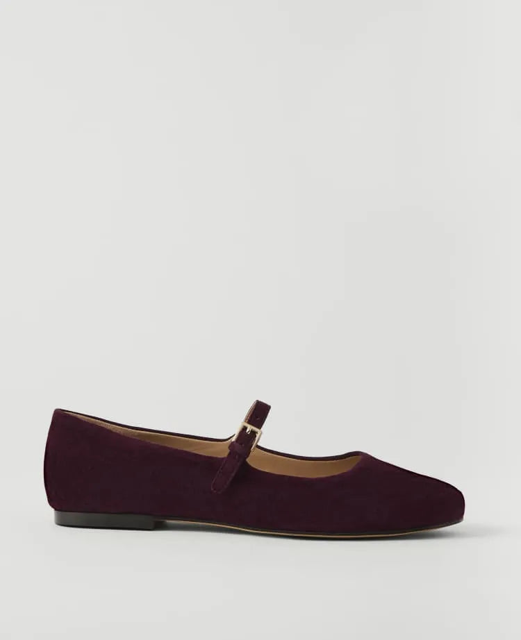 Weekend Suede Mary Jane Flat