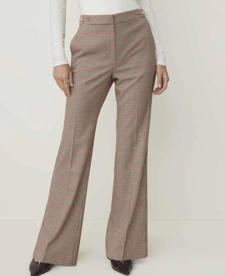 The Petite Houndstooth Modern Trouser