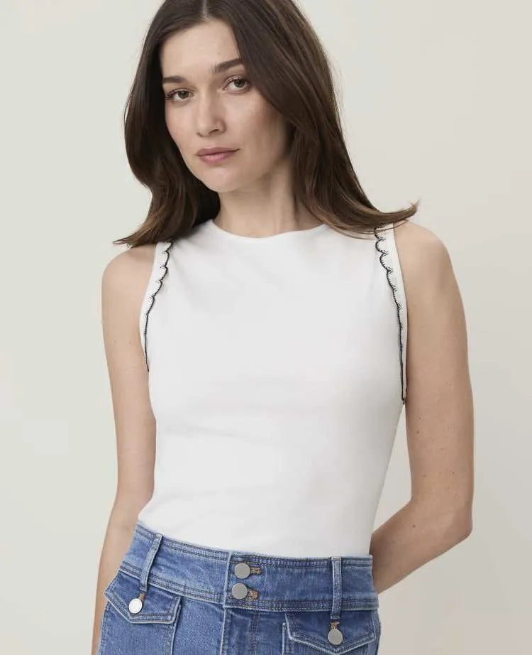 Weekend Crochet Trim Tank Top