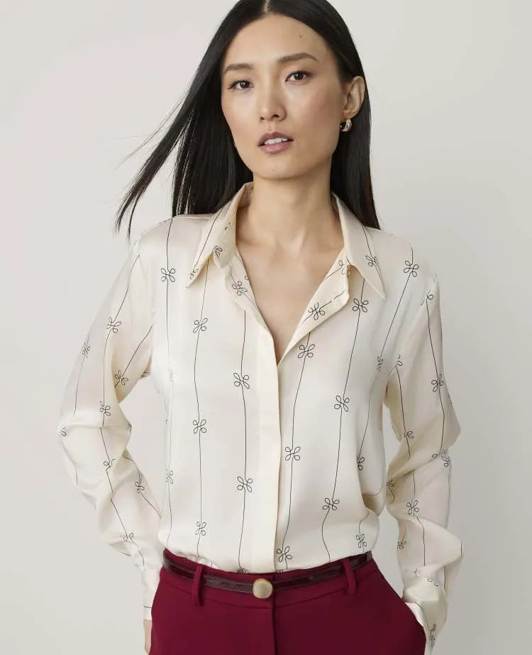 Petite Modern Shirt in Satin