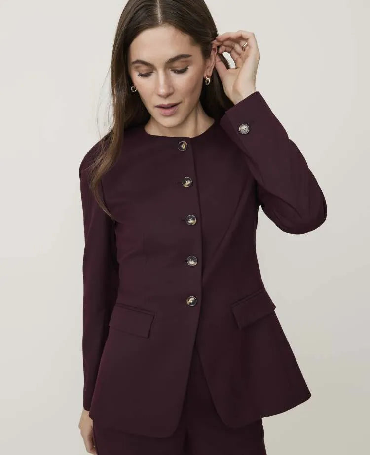 The Petite Curved Hem Jacket