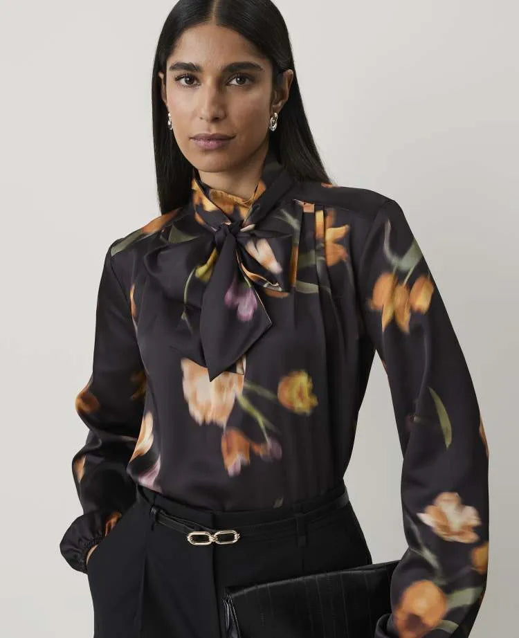 Floral Bow Blouse