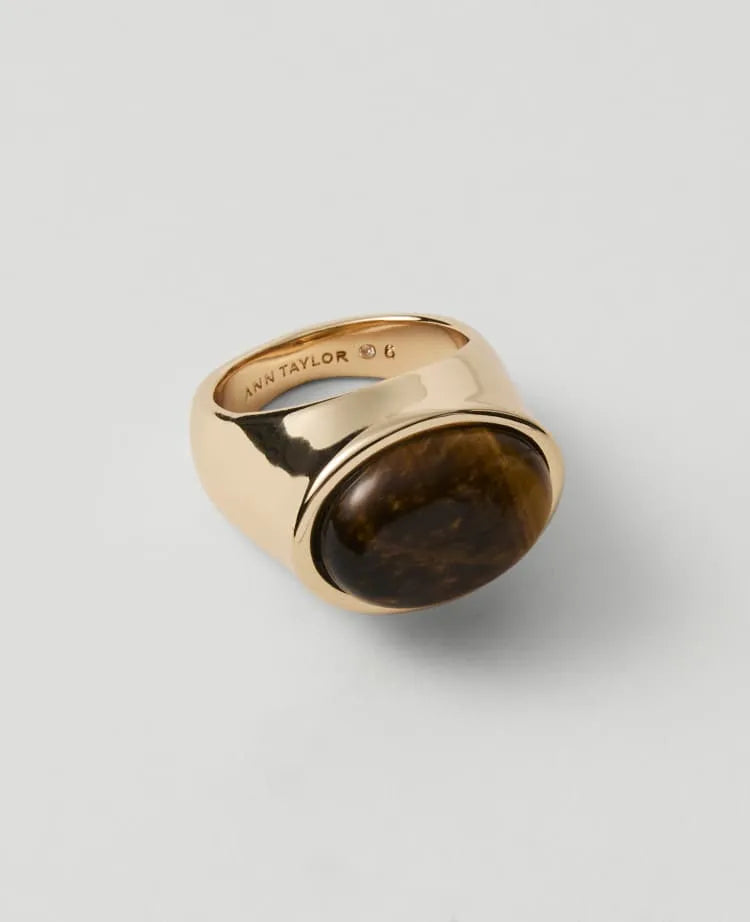 Oval Topaz Ring