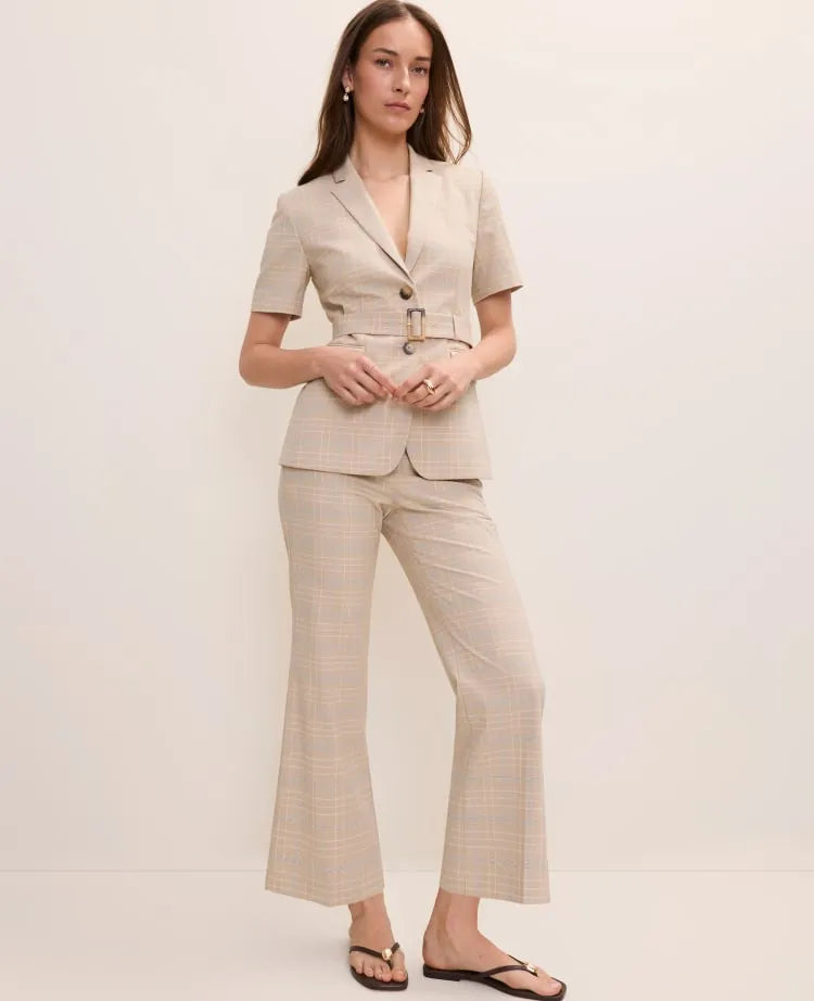 The Jayne Crop Trouser in Glen Check