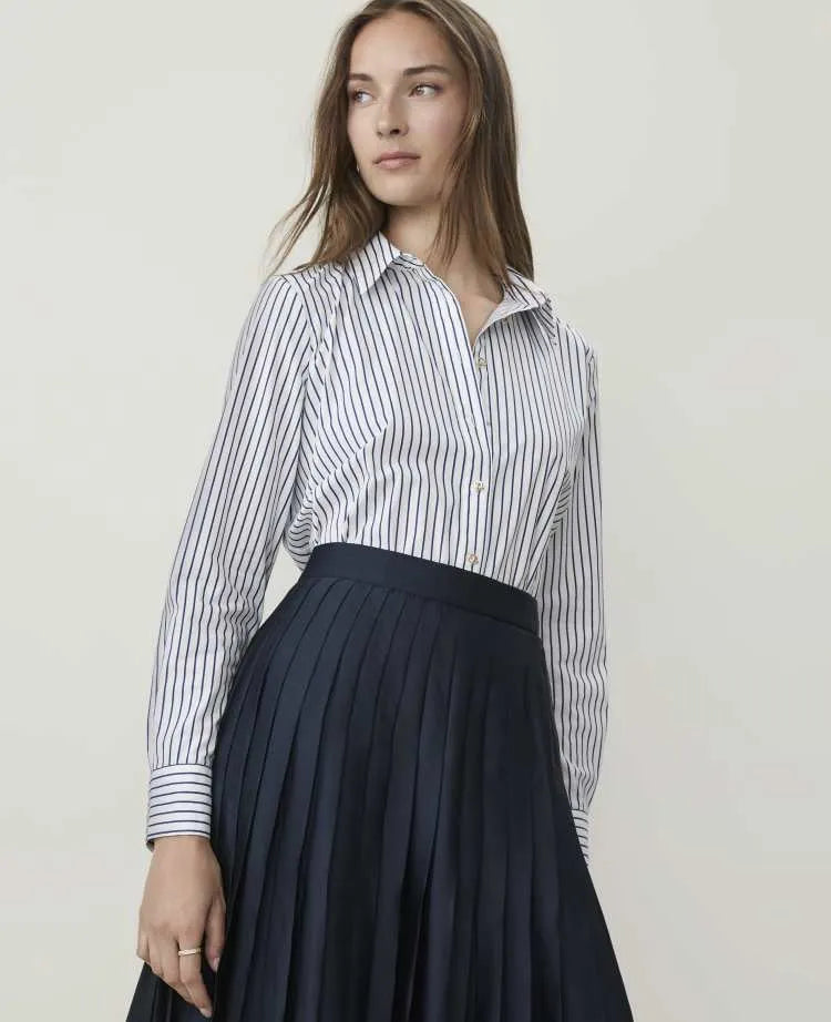 Petite Striped Relaxed Perfect Shirt