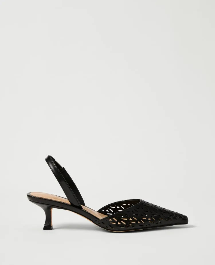 Leather Nip Toe Pump