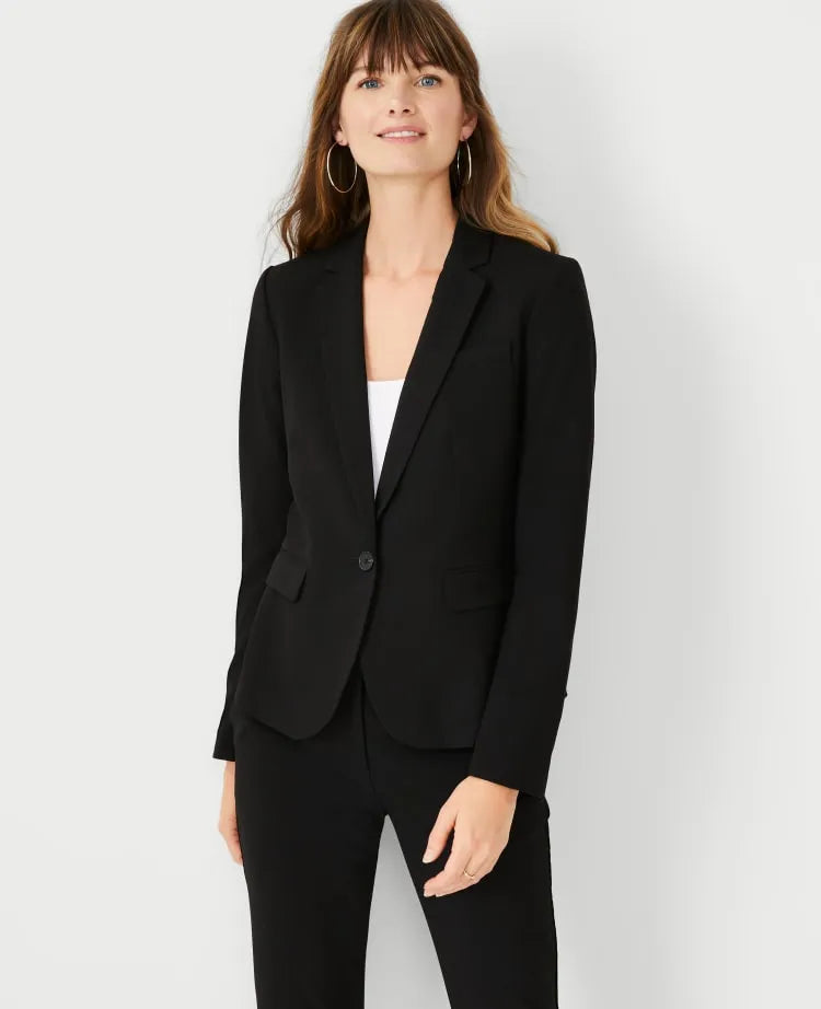 The Tall One-Button Blazer in Seasonless Stretch