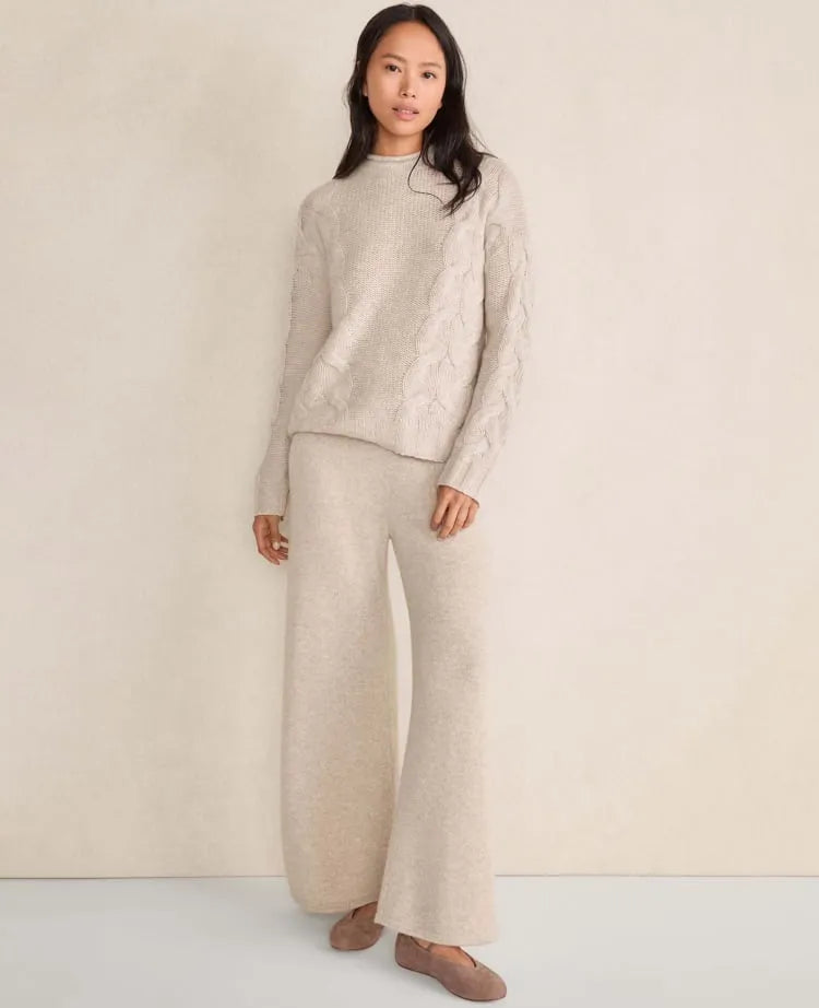 Haven Well Within Cashmere Cable Roll Neck Sweater