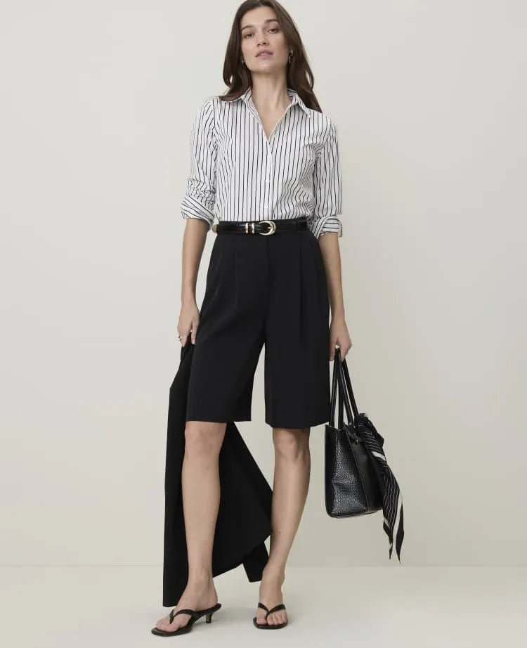 Pleated Bermuda Short