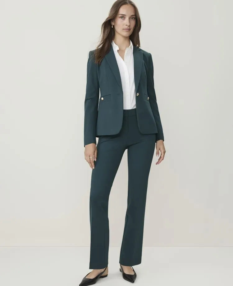 The Petite Straight Pant in Ponte