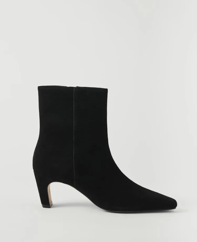 Suede Skinny Heel Bootie