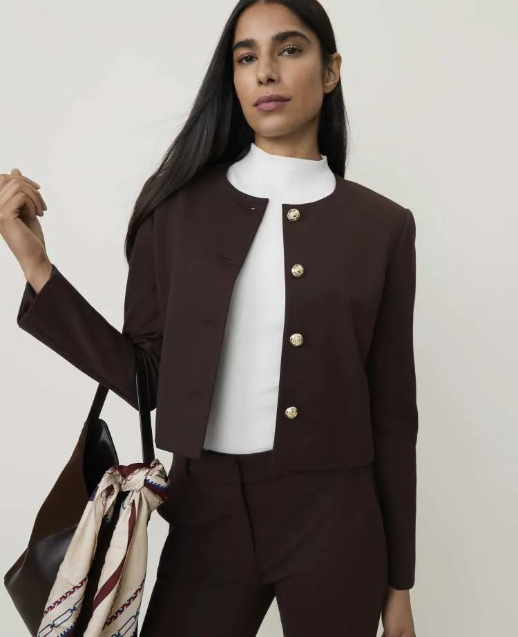 The Crew Neck Jacket in Ponte