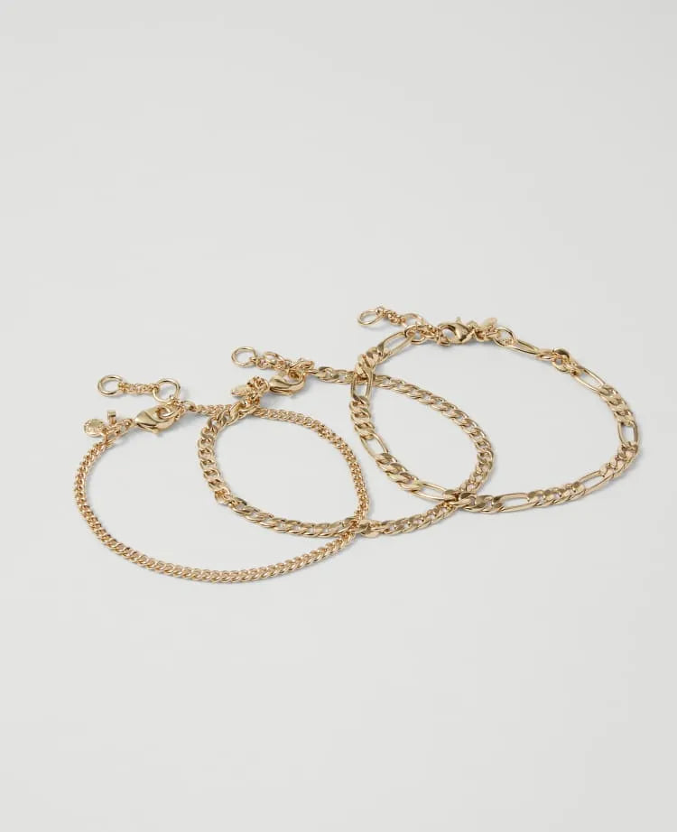 Chain Link Bracelet Set