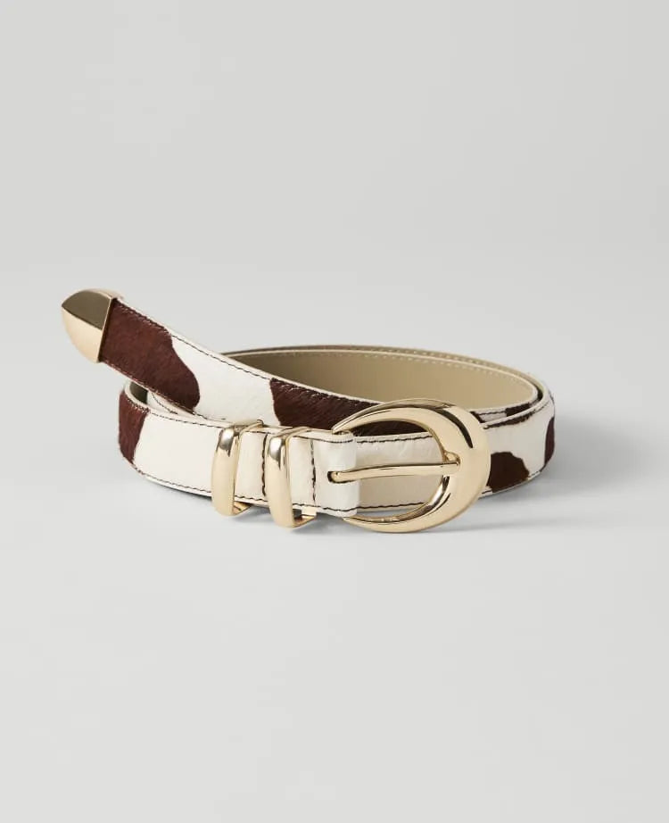 Haircalf Oval Buckle Belt