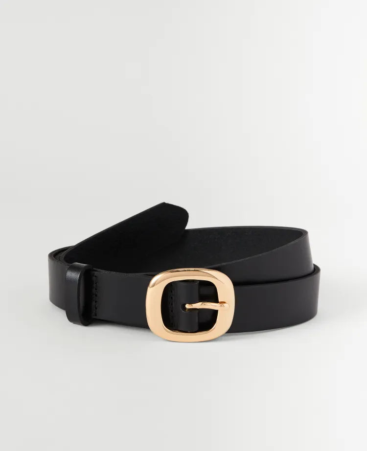 Leather Square Buckle Belt