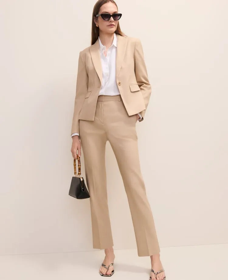 The Everyday Ankle Pant in Linen Blend