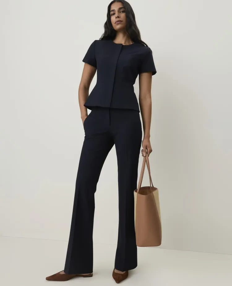 The Tall Mid Rise Trouser in Seasonless Stretch