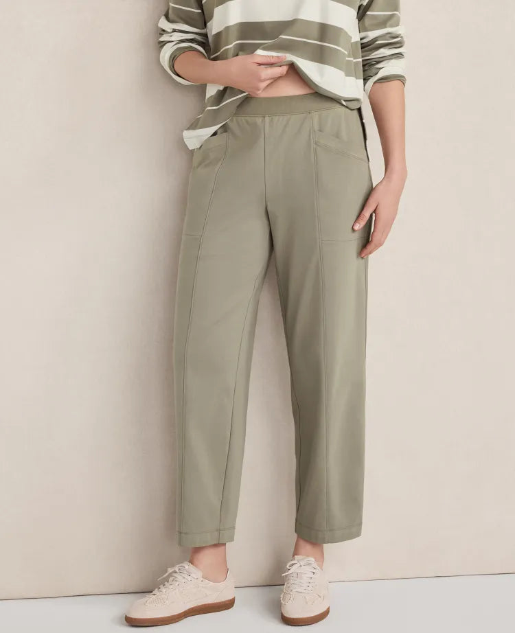 Haven Well Within Organic Cotton Interlock Barrel Leg Pants