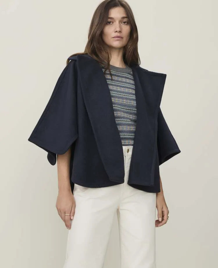 Collared Poncho