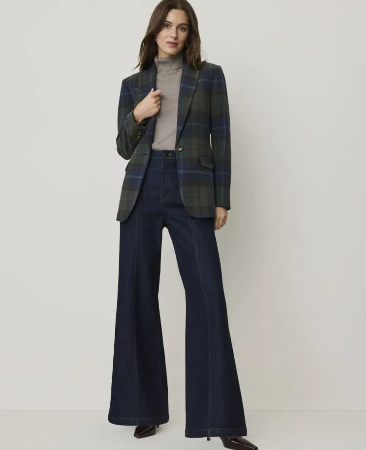 The Plaid Longline Blazer