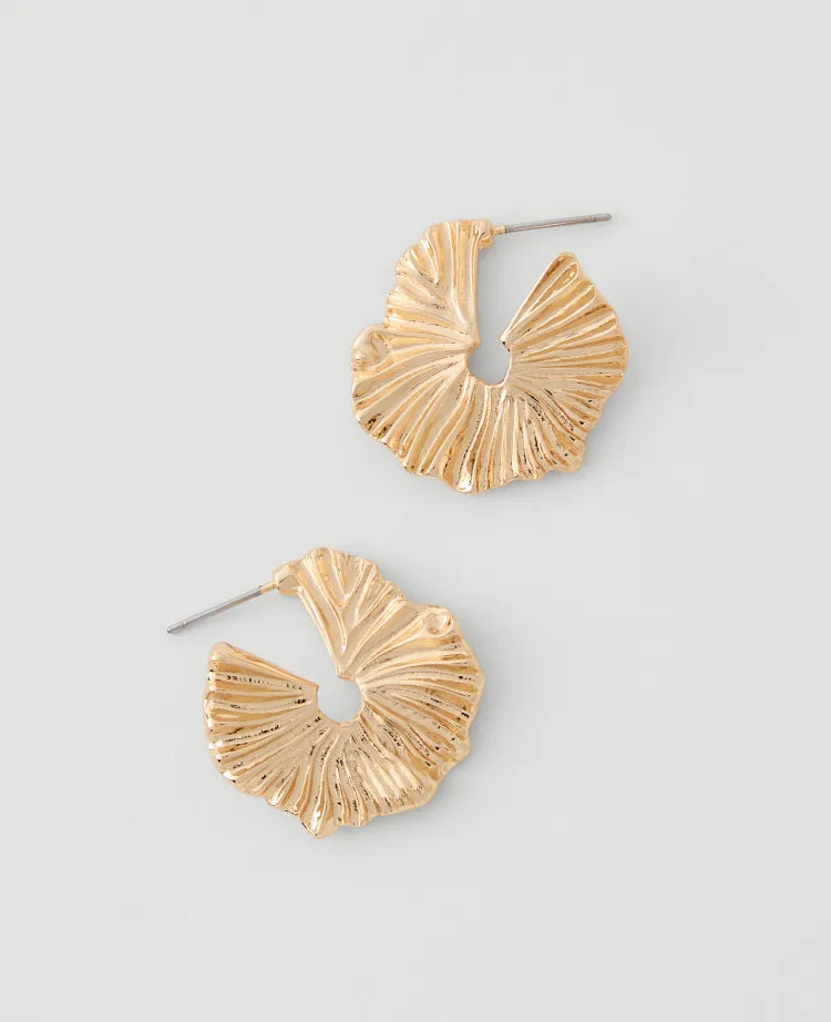Textured Hoop Earrings