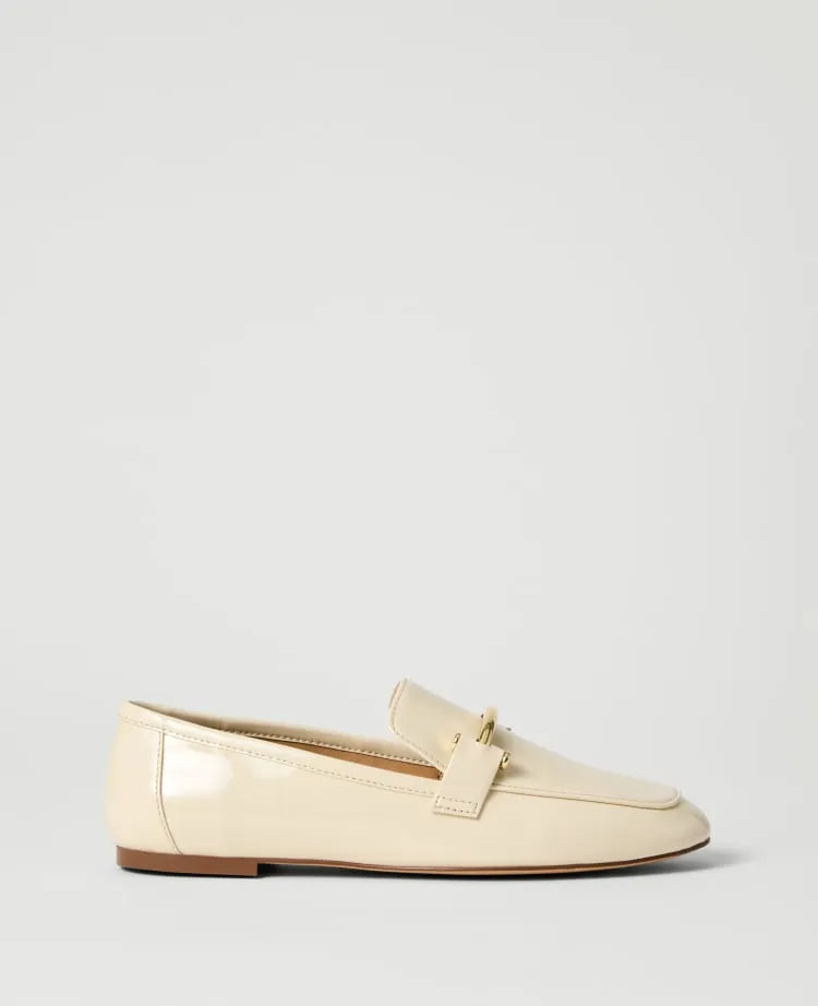 Chain Embellished Patent Loafer