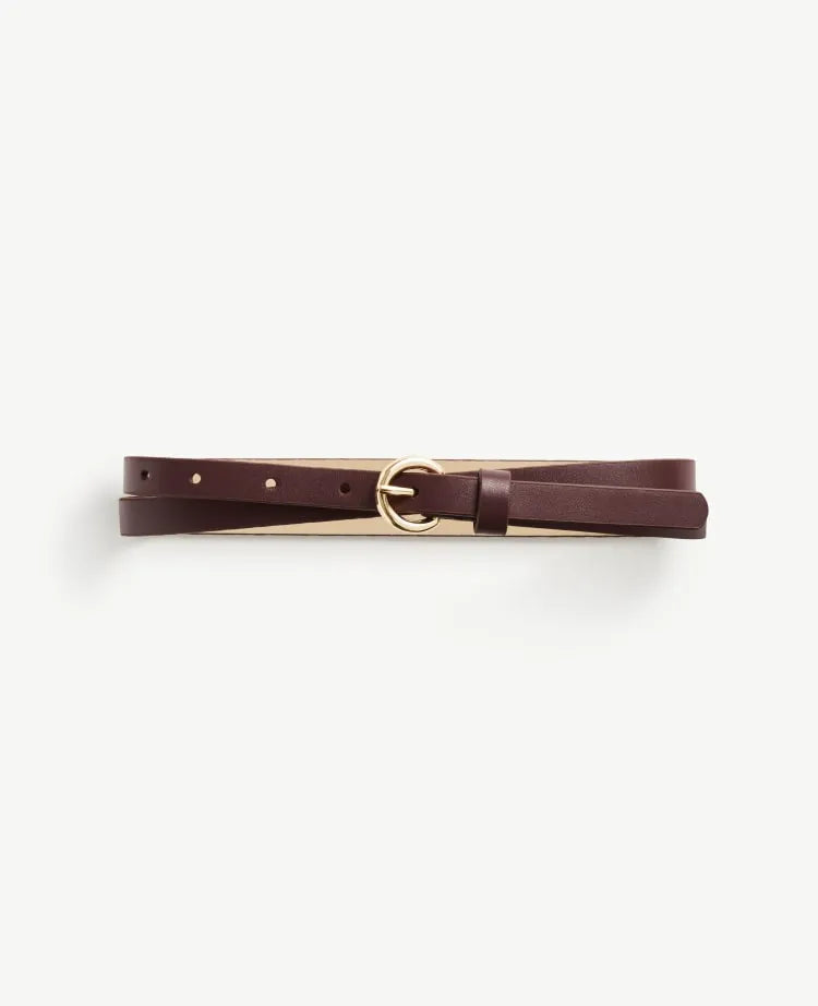 Skinny Leather Belt
