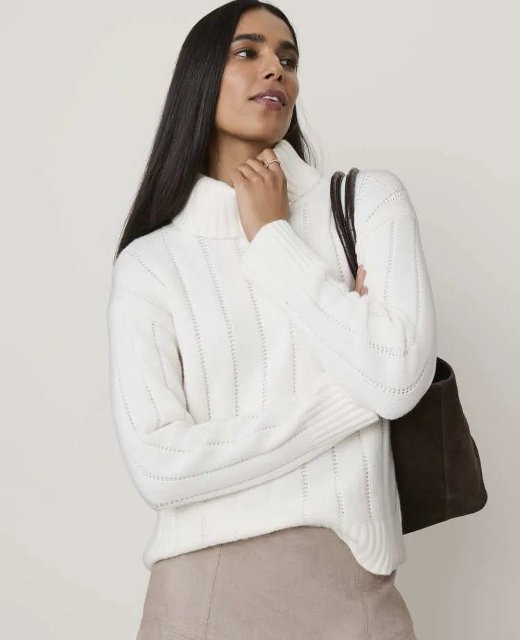 Ribbed Turtleneck Sweater
