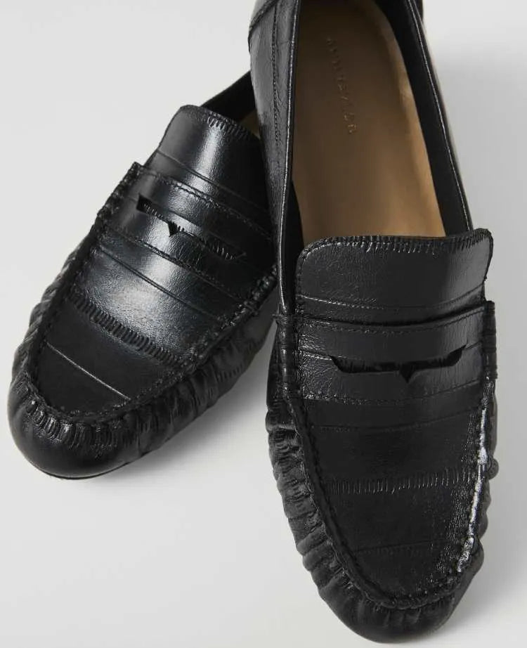 Weekend Gathered Leather Loafer