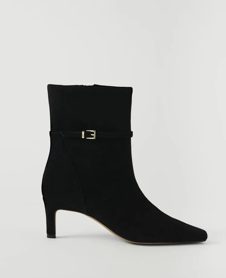 Suede Skinny Heel Bootie