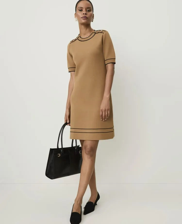Petite Sweater Mini Shift Dress
