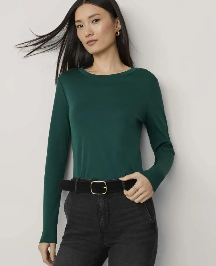 Petite Crew Neck Top