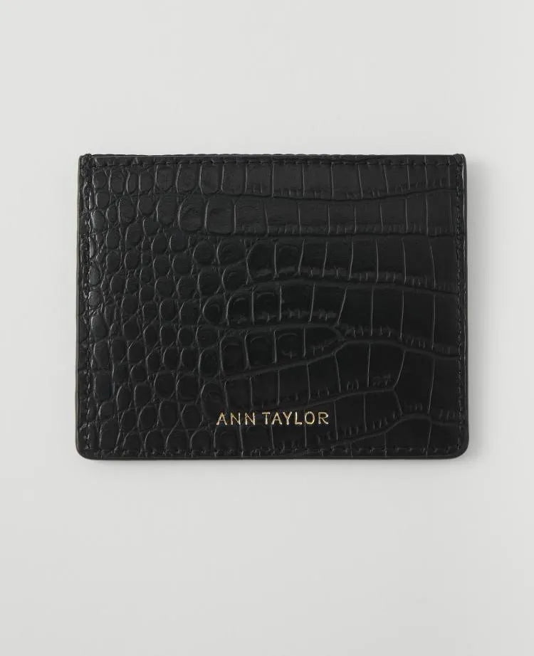 Weekend Croco Card Case