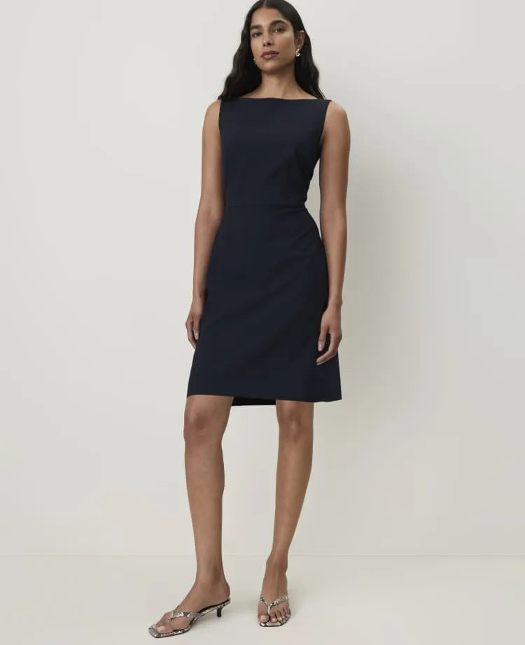 The Boatneck Dress in Seasonless Stretch