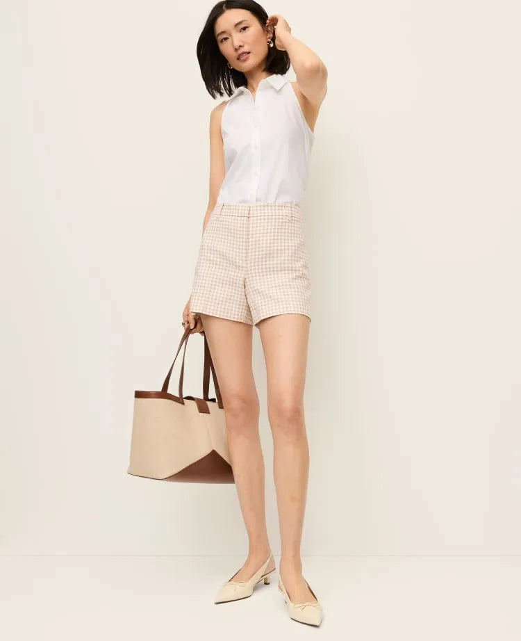 The City Short in Gingham