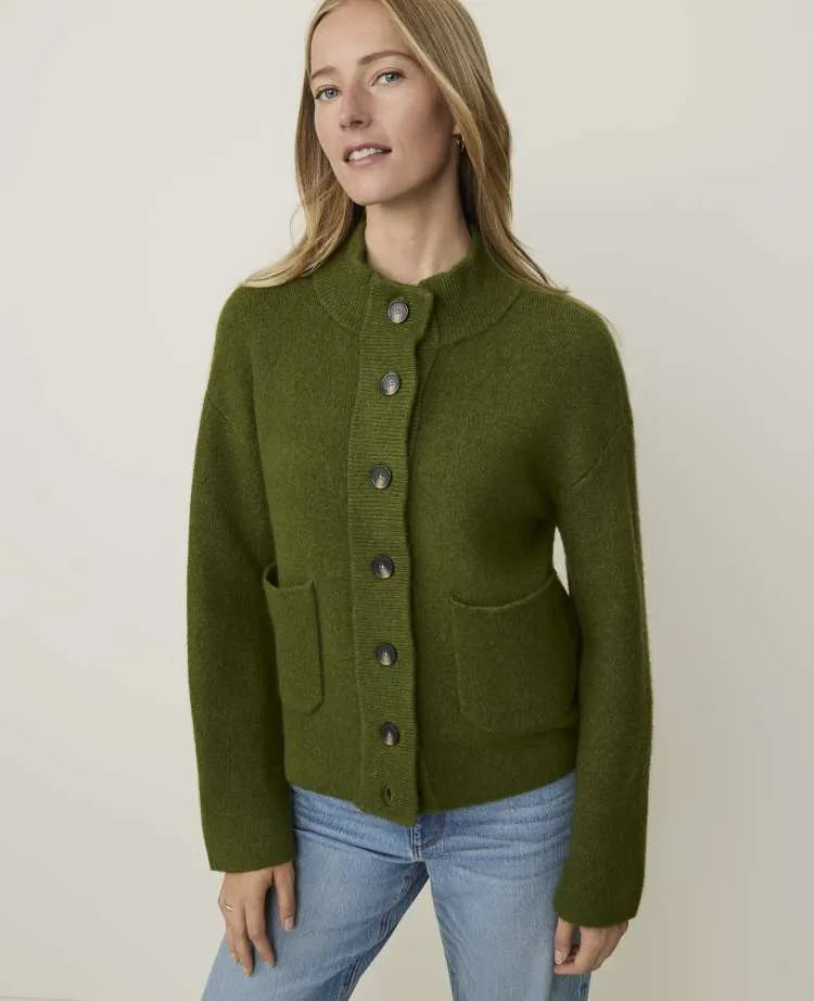 Weekend Mock Neck Sweater Jacket