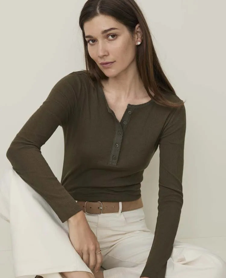 Weekend Pointelle Henley Top