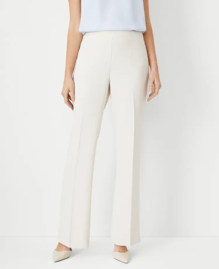 The Petite Side Zip Trouser in Fluid Crepe — Curvy Fit