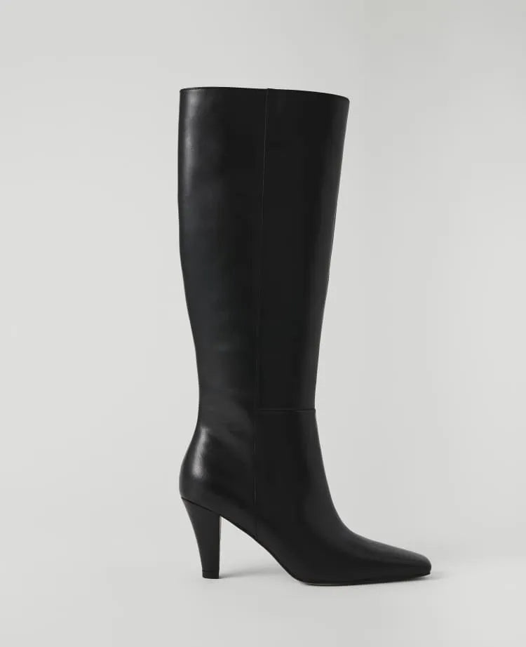 Leather Skinny Heel Tall Boot