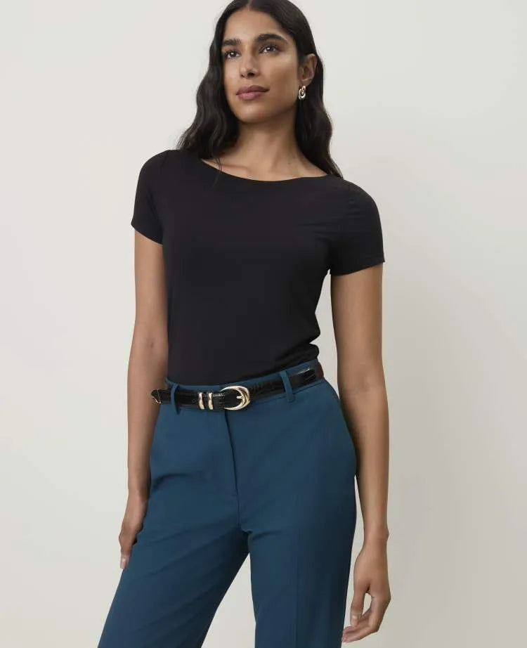 Scoop Neck Sleeve Tee